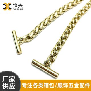 灯笼链包包乐动在线平台-乐动（中国）
箱包五金配件浅金色BSK链金属孖圆链包包配件直供